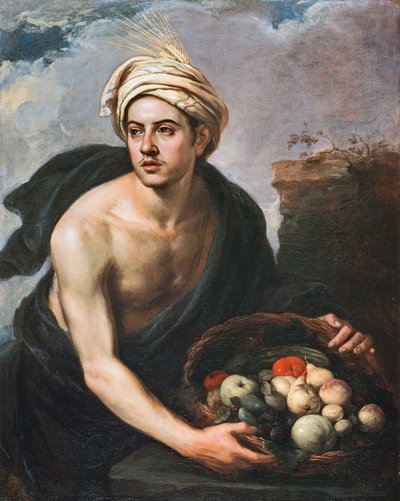 The Young Man with a Basket of Fruit by Bartolomé Esteban Murillo